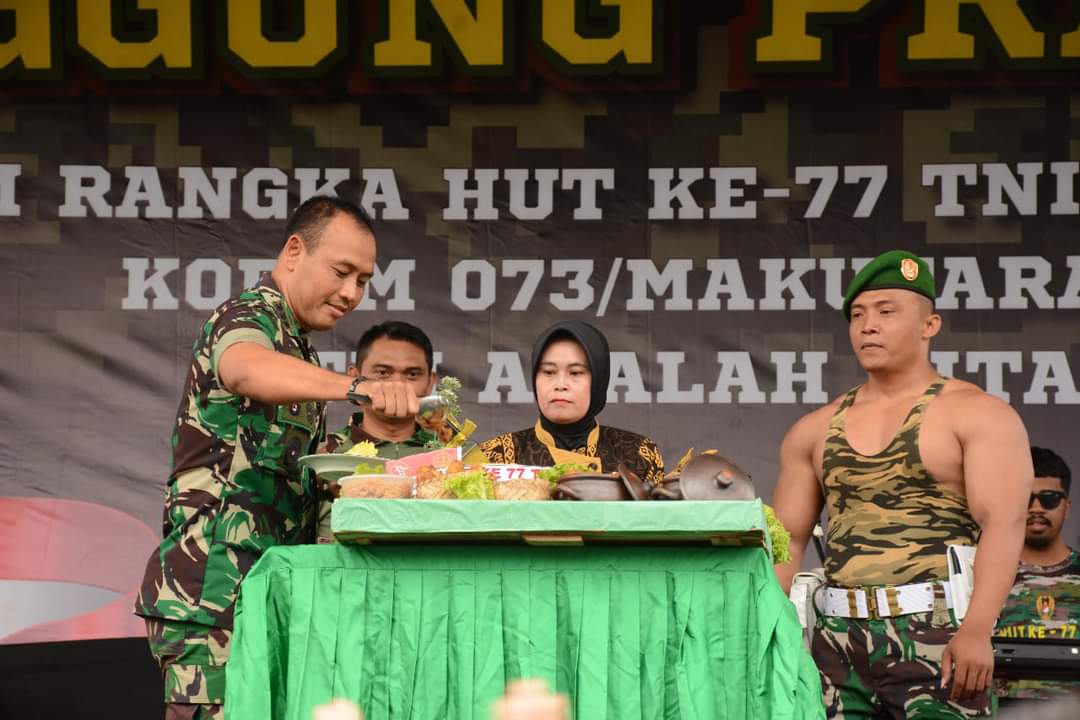 HUT Ke-77 TNI Tahun 2022, Korem 073/Makutarama Gelar Panggung Prajurit